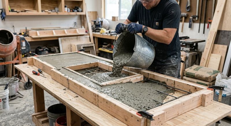 Cement Countertop Installation in Sonoma County, CA